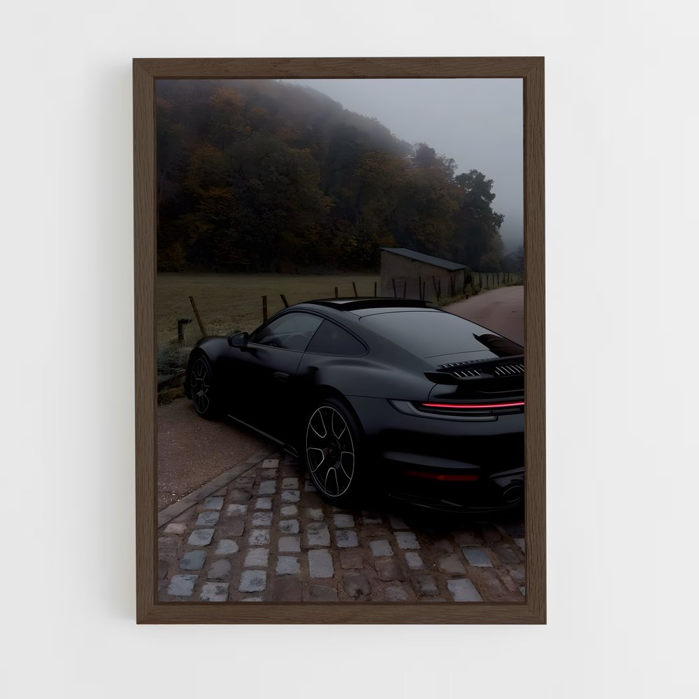 Poster Carrera Noire – affiche Porsche (vue 5)